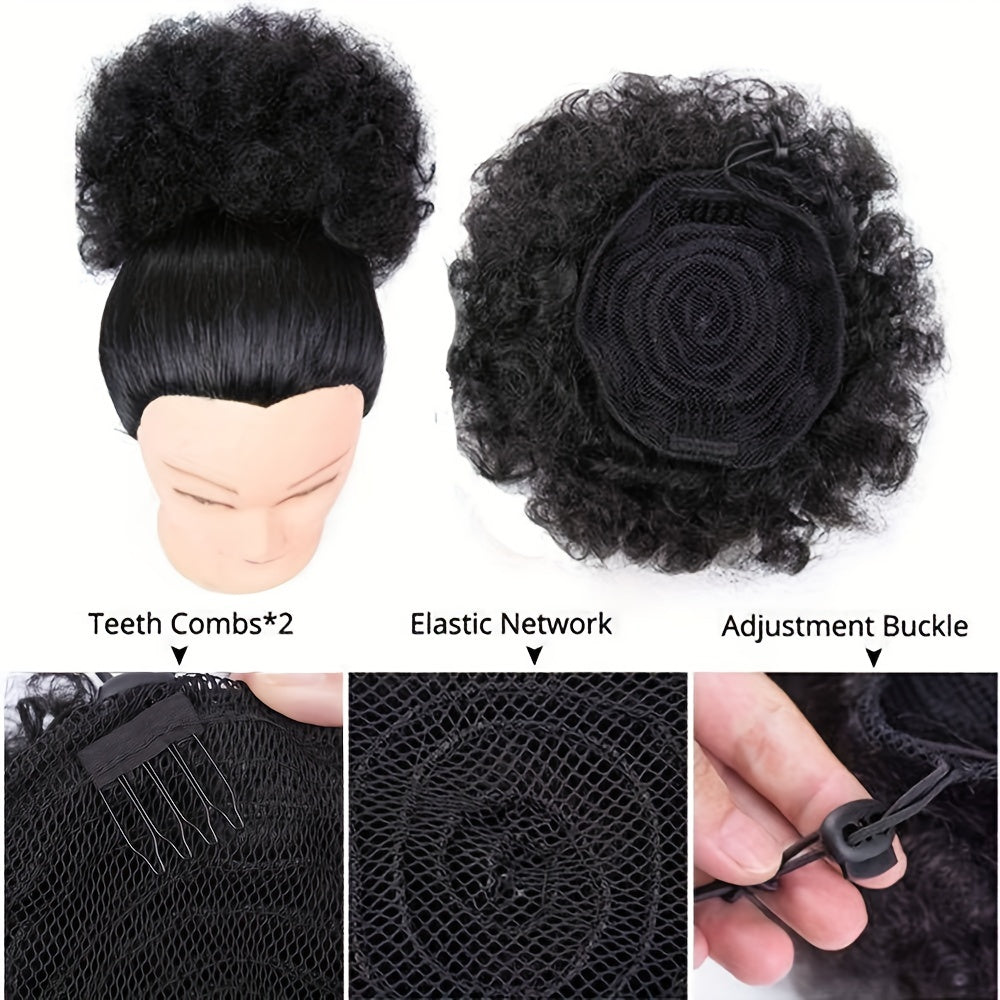Hair Wigs for Women & Afro Hair Buns for Kids - Party Wear