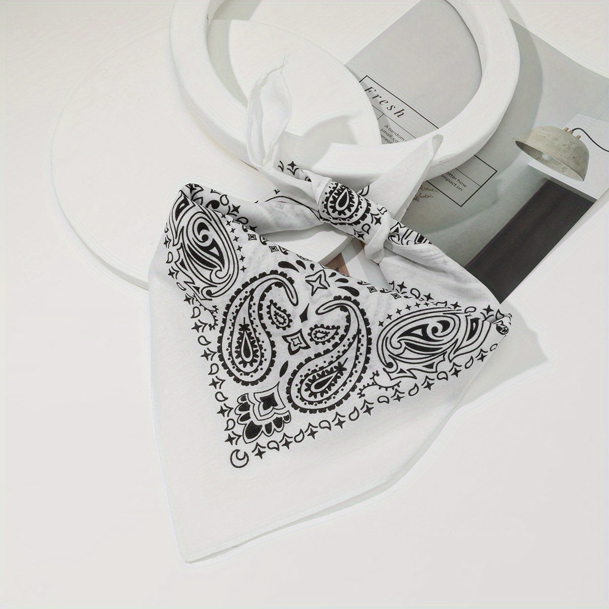 Paisley Print Bandana Hip hop Square Scarf Head Wraps Turban