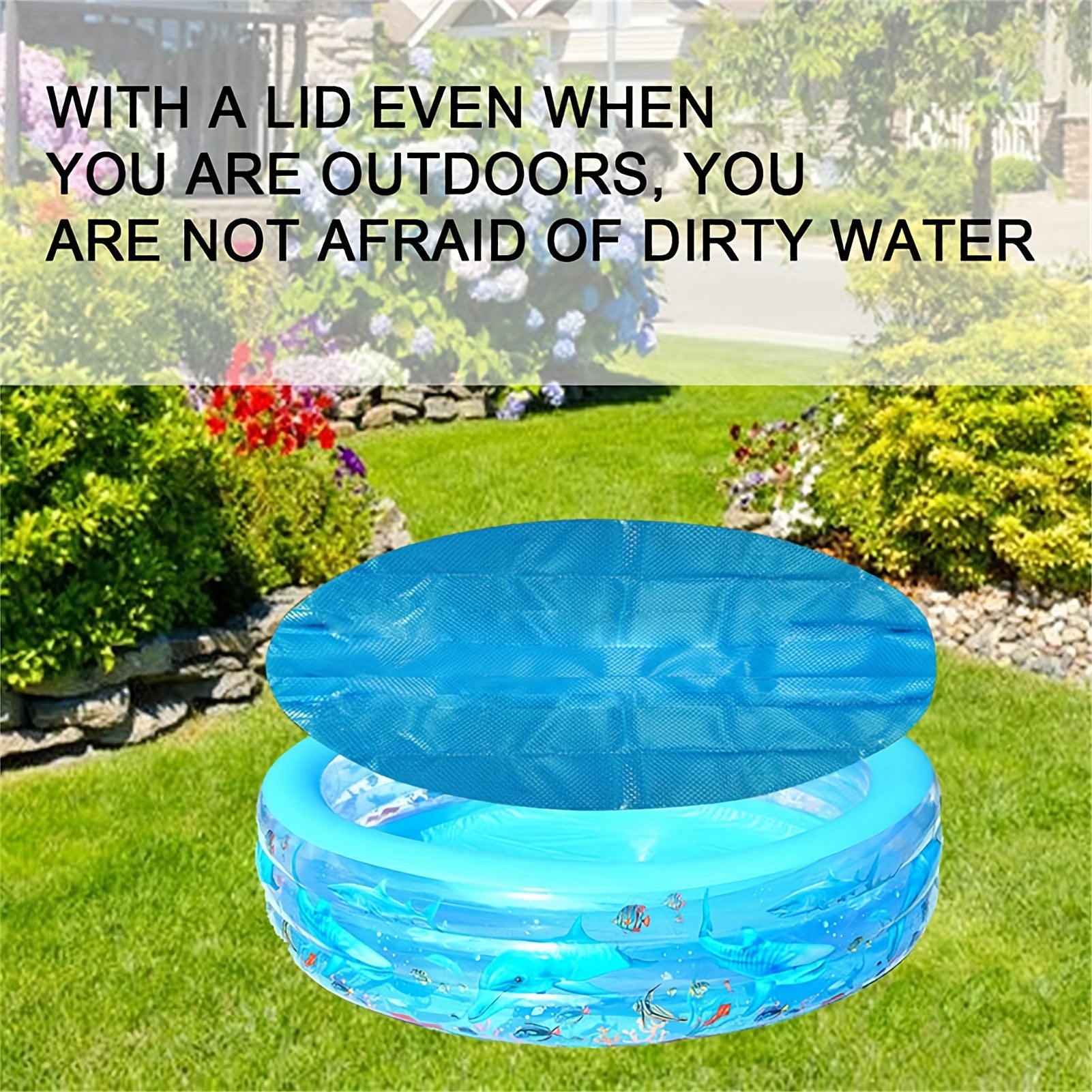 Solar Pool Cover 10ft Round - Heat Retaining Blanket - Waterproof