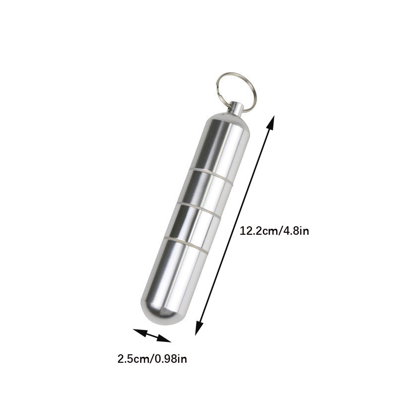 Men's Stainless Steel Gray Waterproof Cigarette Case