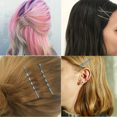 50pcs Silvery Long Bobby Pins for Thick Hair