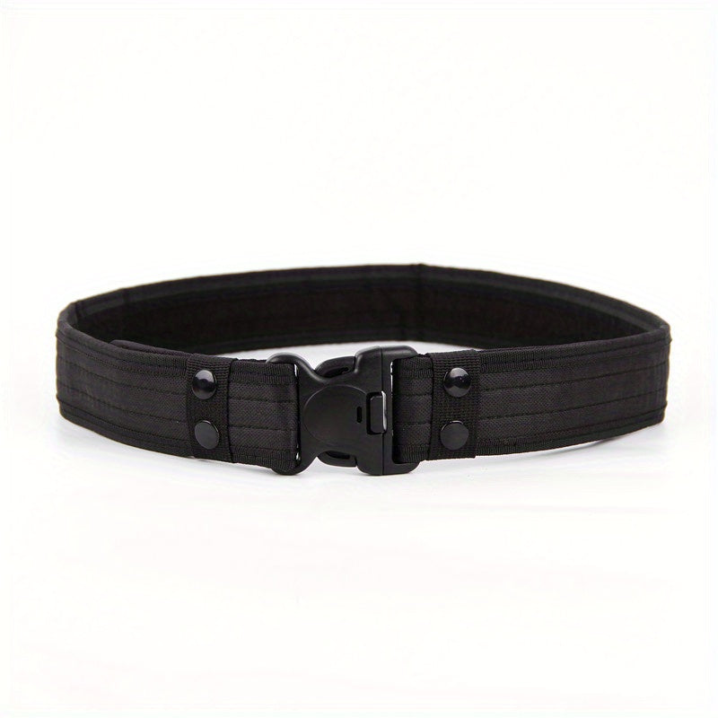 Men's Tactical Belt Plastic Buckle Camouflage Nylon Foam Belt