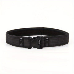 Men's Tactical Belt Plastic Buckle Camouflage Nylon Foam Belt