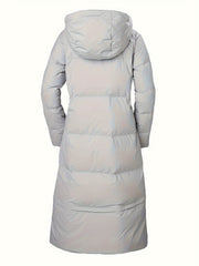Over the Knee Puffer Hooded Jacket Waterproof Winter Warm Down Coat Women's Acti