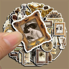 Vintage Paper Stickers Retro Dusk Scrapbooking DIY 50pcs