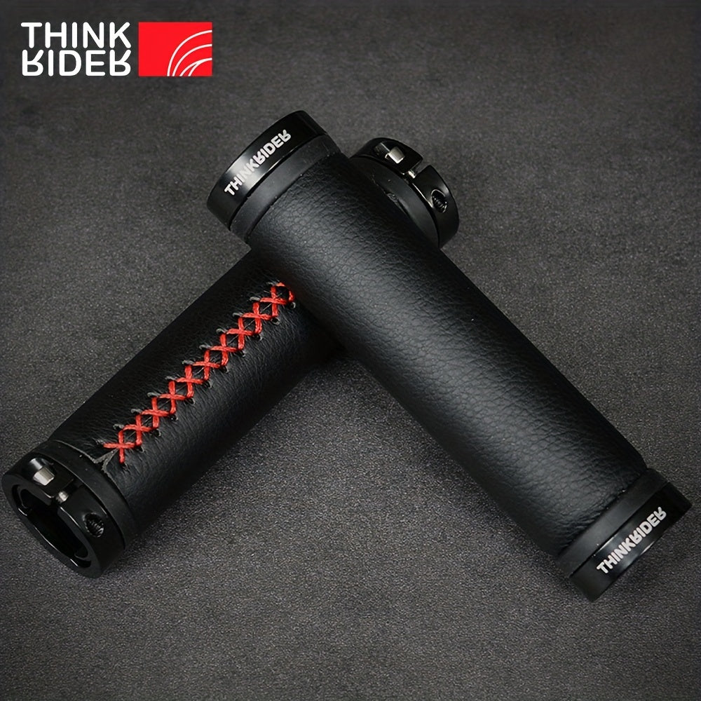 ThinkRIder Fiber Leather Handlebar Grips for City Bikes & Scooters