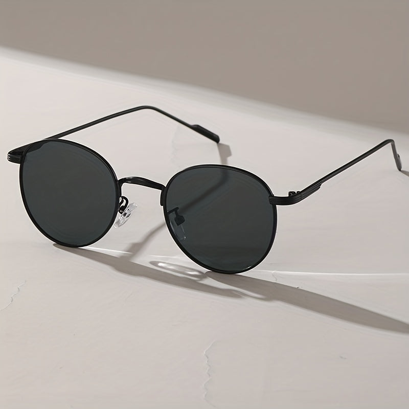 Round Frame Metal Men's Sunglasses
