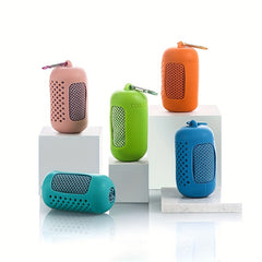 Stay Cool Ice Silk Towel in Silicone Case for Summer Fitness