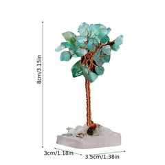 Crystal Tree Ornament for Jewelry and Decor