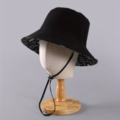 Flower Print Reversible Bucket Hat Lightweight Sunshade Fisherman