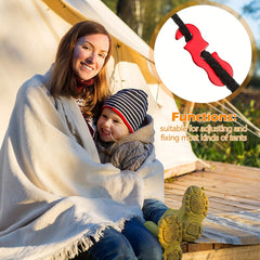 Adjustable Tent Rope Buckles S type Rope Tensioner Outdoor Camping