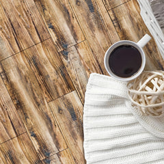 5pcs Peel And Stick Floor Tile Wood Flooring Self Adhesive Vinyl