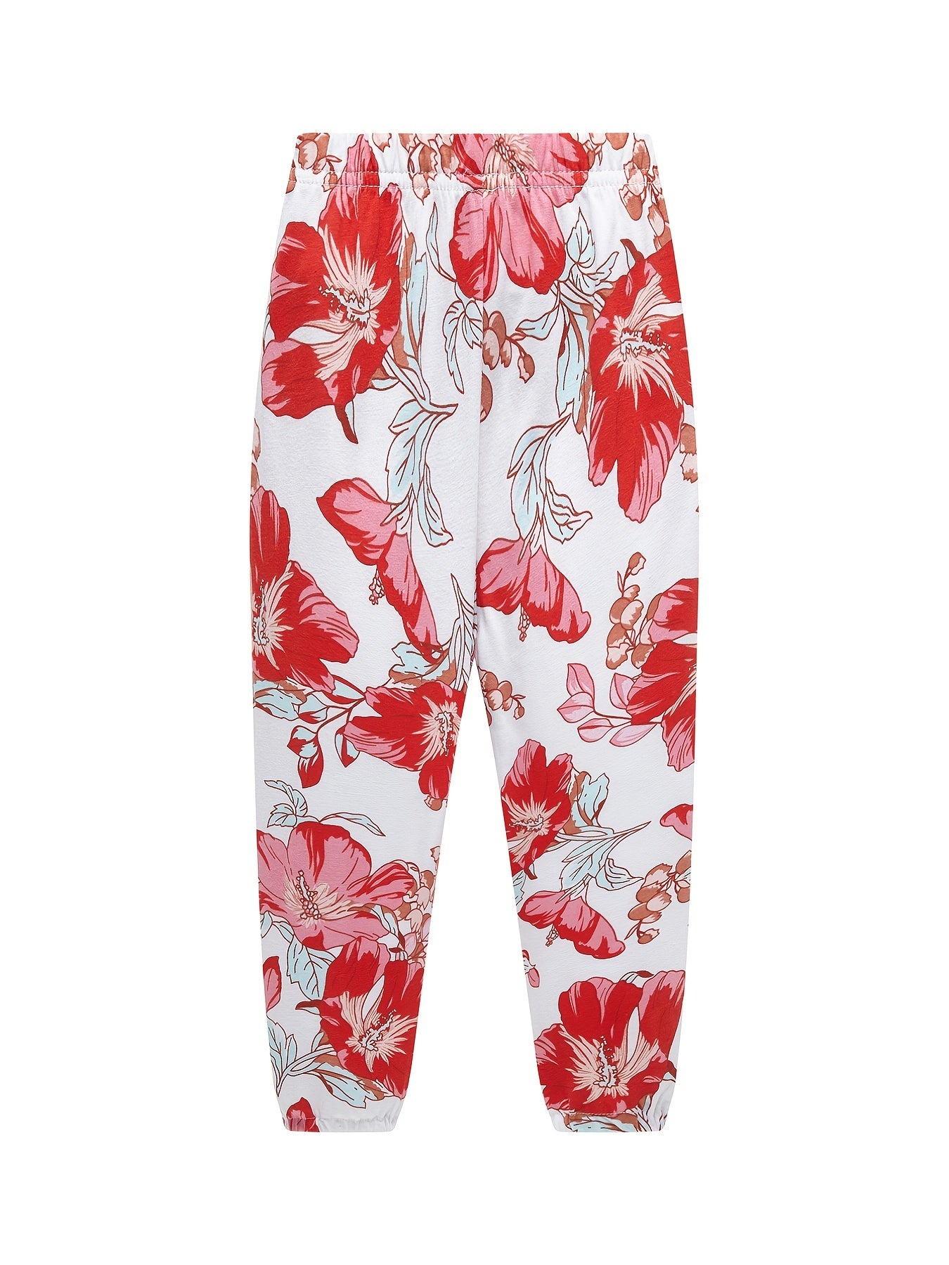 Floral Print Cotton Pajama Set for Boys