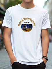 Men's Casual Printed Round Neck Tee Shirt For Summer