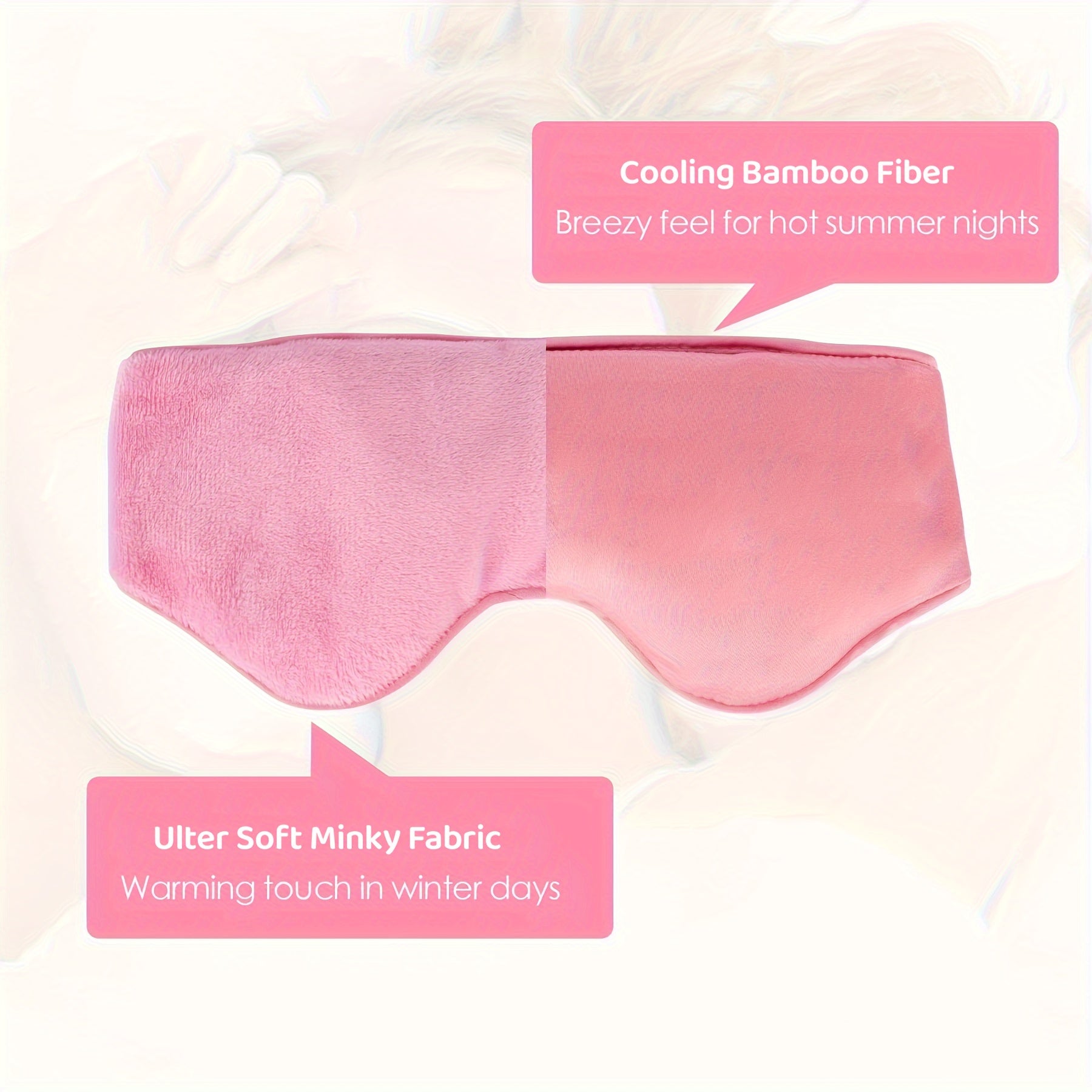 Adjustable Soft Eye Mask Blackout Blindfold for Travel Rest Nap Yoga