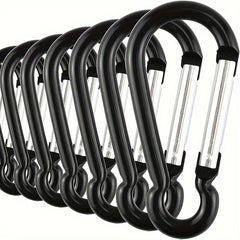 10pcs Aluminum Carabiners for Camping Hiking 4 32 cm