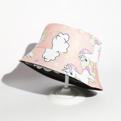 Unicorn Print Sun Protection Fisherman Hat