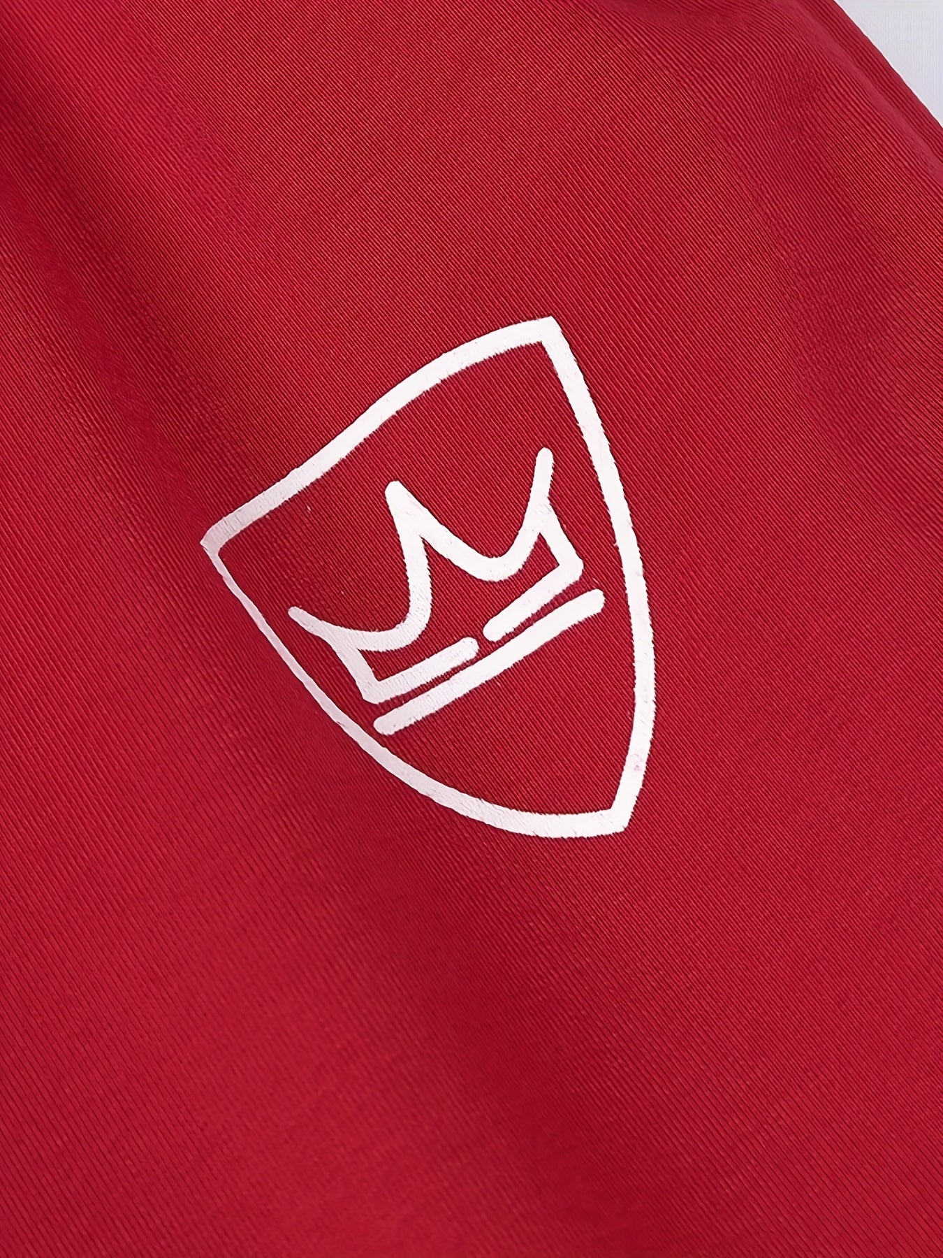 Crown Print Men s Drawstring Pocket Sweatpants Casual Comfy Jogger Pants