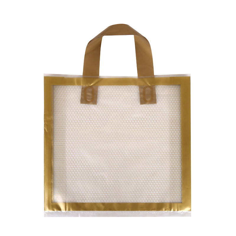 5pcs Golden Grid Bag for Christmas and Party Supplies
