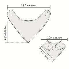 3pcs Baby Flowers Bibs Absorbent Feeding Soft Cotton Bibs