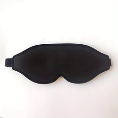 Soft Blackout Sleeping Eye Mask 3D Contoured Blindfold Adjustable Strap