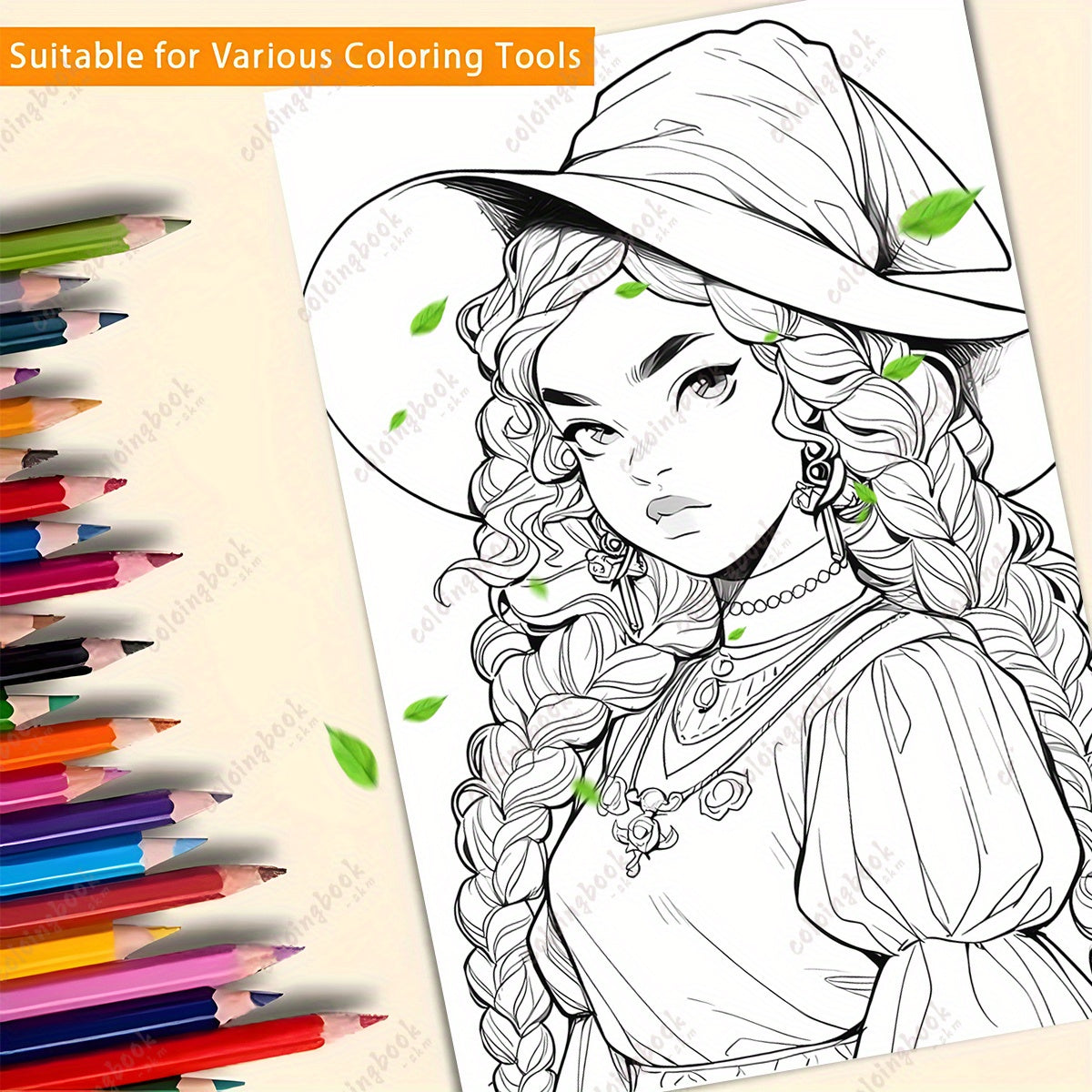 Witchies Coloring Book 29 Pages Deluxe Version for Adults