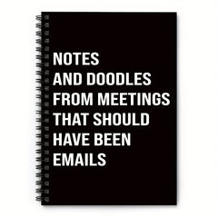 Funny Spiral Journal Notebook for Coworkers - Employee Appreciation Gift