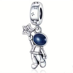 925 Silver Chameleon Charm Bead Pendant for DIY Bracelet