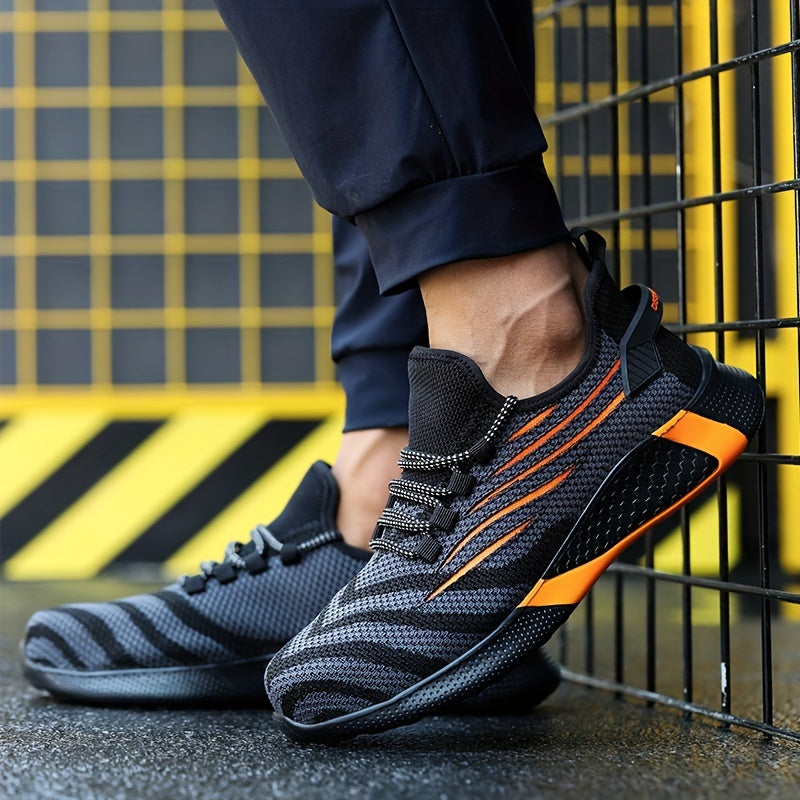 Unisex Steel Toe Work Safety Shoes Non Slip Breathable Sneakers