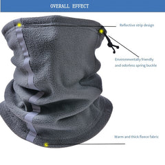 Winter Fleece Overalls Night Riding Mask Reflective Strip Neck Protector