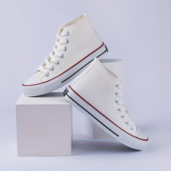 Men's High Top Sneakers Lace Up Casual Outdoor Walking Shoes