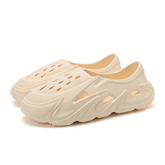 Men's Lightweight Comfy Clogs Hollow Out Non Slip Garden Shoes Summer