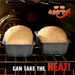 2pcs Non Stick Carbon Steel Bread Pan for Home and Outdoor Use