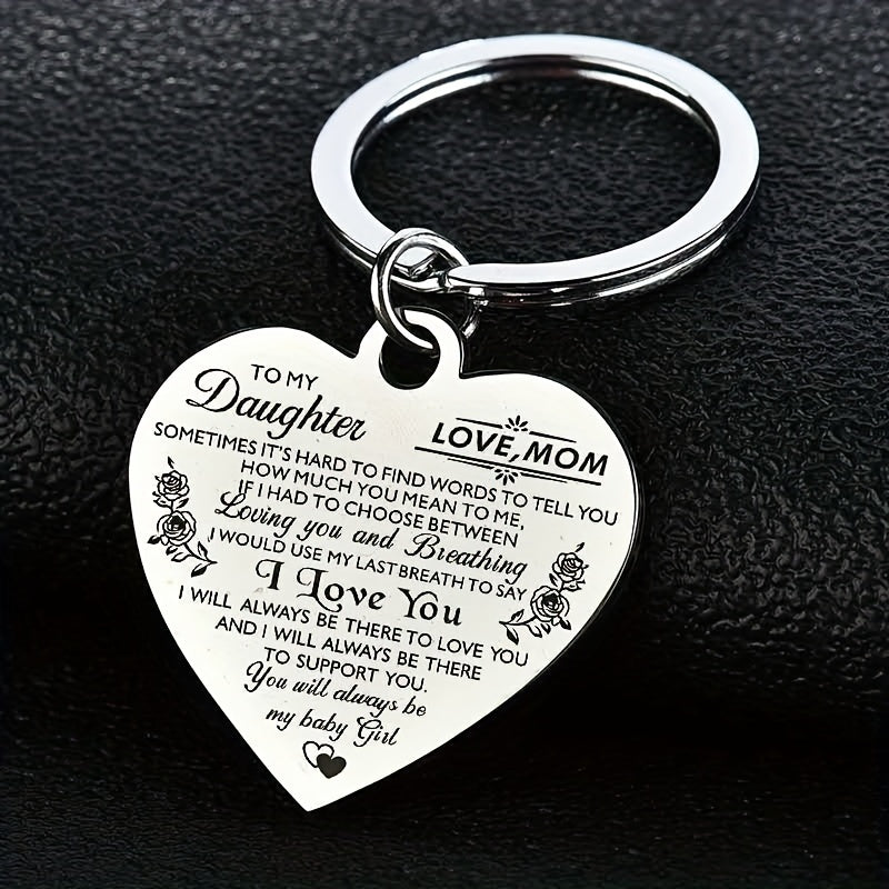 Heart Necklace 'I Love You' Stainless Steel Pendant