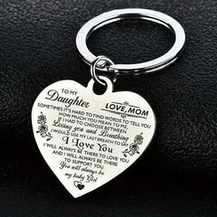 Heart Necklace 'I Love You' Stainless Steel Pendant