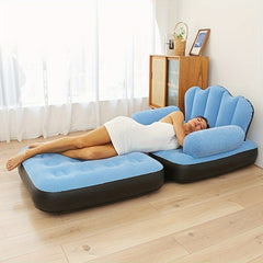 5-in-1 Inflatable Sofa Bed Foldable Lounger for Camping Home Travel
