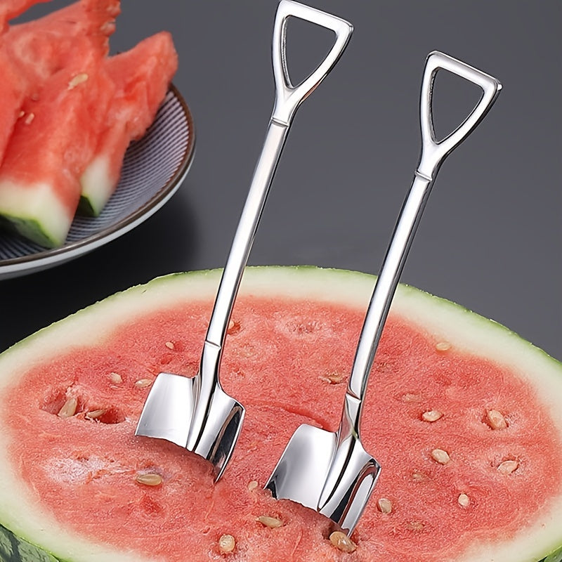 6pcs Stainless Steel Chopping Spoon for Coffee Ice Cream Desserts