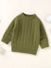 Toddler Baby Sweater Comfy Seamless Pullover Top