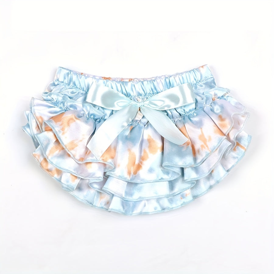 Baby Shorts Ruffles Satin PP Pants Set Newborn Photography Props