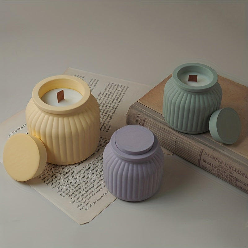Cement Cup Jar Silicone Mold Plaster Candle Cup Decor