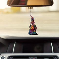 Halloween Witch Car Pendant Witch Rearview Mirror Hanging Ornament