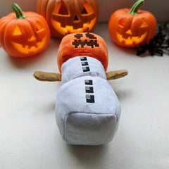 Halloween Plush Toy Block Style Pumpkin Doll for Kids
