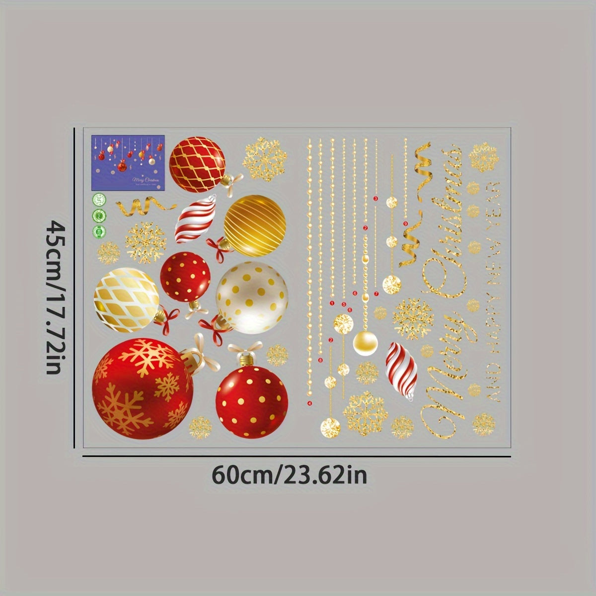 Christmas Window Sticker DIY Christmas Ball Decorations