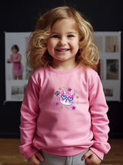OERYUI Kids Kitty Graphic Sweatshirt Comfy Pullover