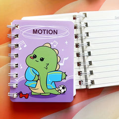 Cartoon A7 Coil Book Student Stationery 80 Blank Inner Pages