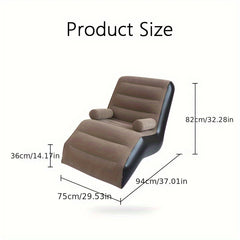 Inflatable Sofa Lazy Sofa Bedroom Portable Outdoor Sofa Bed