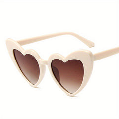 Heart Sunglasses For Women Men Gradient Glasses Beach Party Club UV400