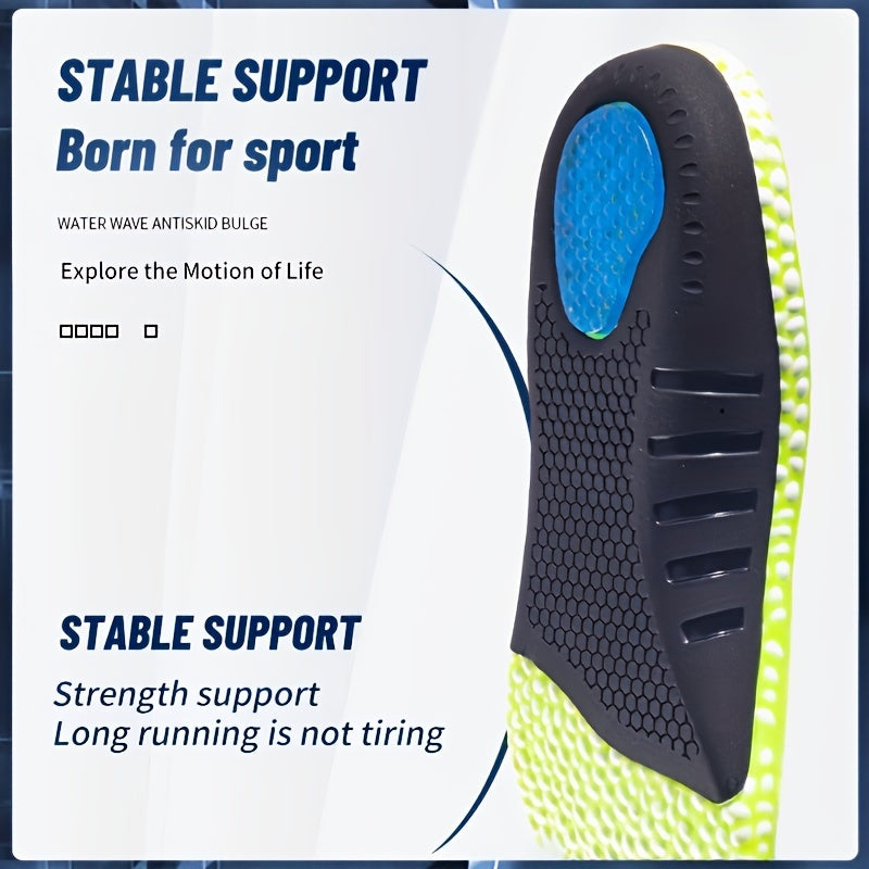 Sports Shock Absorption Insoles High Elastic Deodorant Comfortable