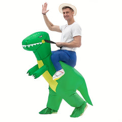 Funny Riding Dinosaur Inflatable Suit Costume