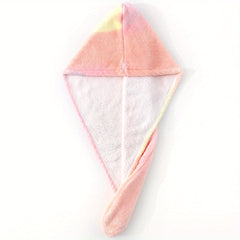 Thickened Quick Drying Turban Coral Velvet Shower Cap
